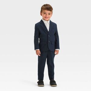 Cat & Jack - Toddler Boys' Blazer & Pants Suit Set - Cat & Jack Navy Blue